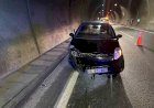 Erkenek tünelinde trafik kazası: 1 yaralı