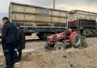 Adıyaman’da tren ile traktör çarpıştı: 1 yaralı ‎