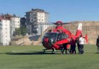 Bacağı kırılan yaşlı adam ambulans helikopterle Malatya’ya sevk edildi