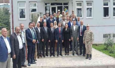 Gölbaşı ilçesinde bayramlaşma töreni