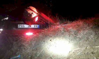 Otomobil şarampole devrildi: 2 yaralı