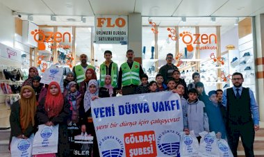 Yeni Dünya Vakfından 400 öğrenciye kışlık