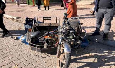 Otomobil ile motosiklet çarpıştı: 1 yaralı