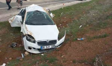 Otomobil şarampole devrildi: 6 yaralı