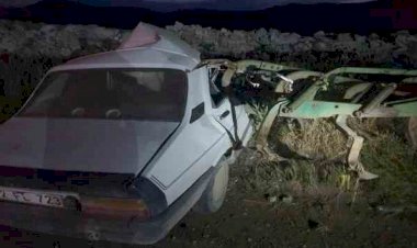 Otomobil ile traktör çarpıştı: 1 yaralı