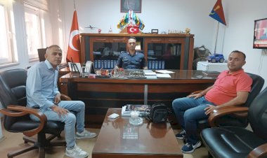 Tokat konteyner kent yönetiminden Binbaşı Yaman'a ziyaret