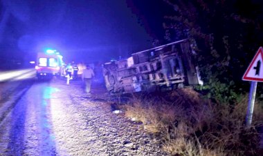 Gölbaşı’nda otomobil takla attı