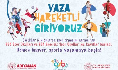 Yaz spor okulları kayıtları başladı