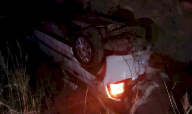 Gölbaşı’nda otomobil su kanalına düştü