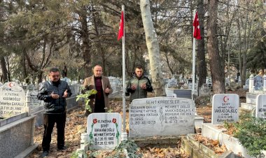 Gölbaşı Ülkü Ocakları Şehit kabirlerini ziyaret etti