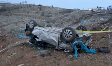 Adıyaman’da takla atan otomobil şarampole yuvarlandı: 1 ölü, 3 yaralı