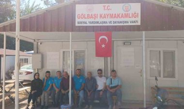 Gölbaşı SYDV çalışanları greve çıktı