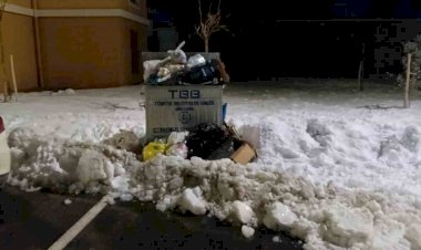 Dolup taşan çöp konteynerleri tepkilere neden oluyor