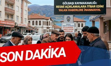 GÖLBAŞI’NDA ASILSIZ İDDİALARA KARŞI SAĞDUYU ÇAĞRISI