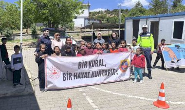 Adıyaman’da öğrencilere trafik eğitimi verildi