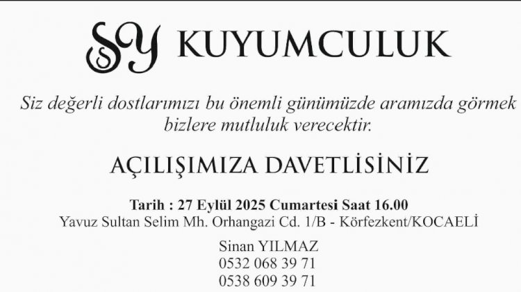Açılışa Davet