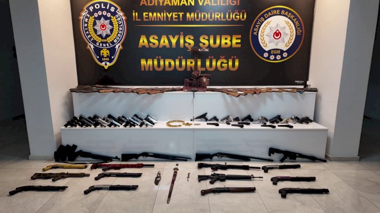 Adıyaman'da silah kaçakçılığı operasyonu: 28 şüpheli yakalandı ‎