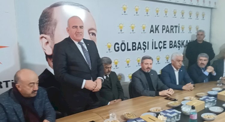 Ahmet Aydın ve Milletvekili Hüseyin Özhan Gölbaşı’nda Çalışma Ziyaretinde Bulundu