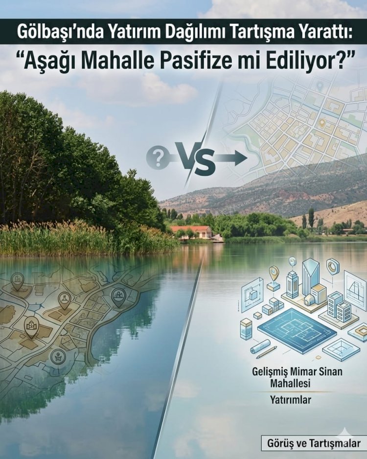 Gölbaşı’nda Yatırım Dağılımı Tartışma Yarattı: